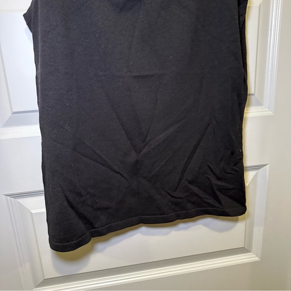 Ellen Tracy Black Knit Scoop Neck Sleeveless Tank size M - Picture 7 of 8